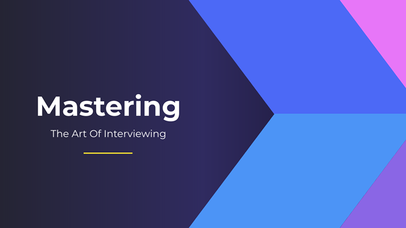 Mastering The Art Of Interviewing Video Template