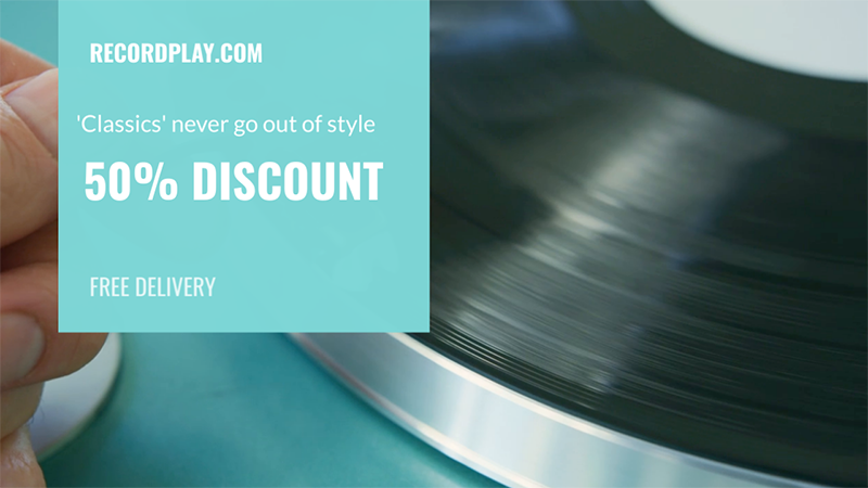 Record Player Promo Video Template