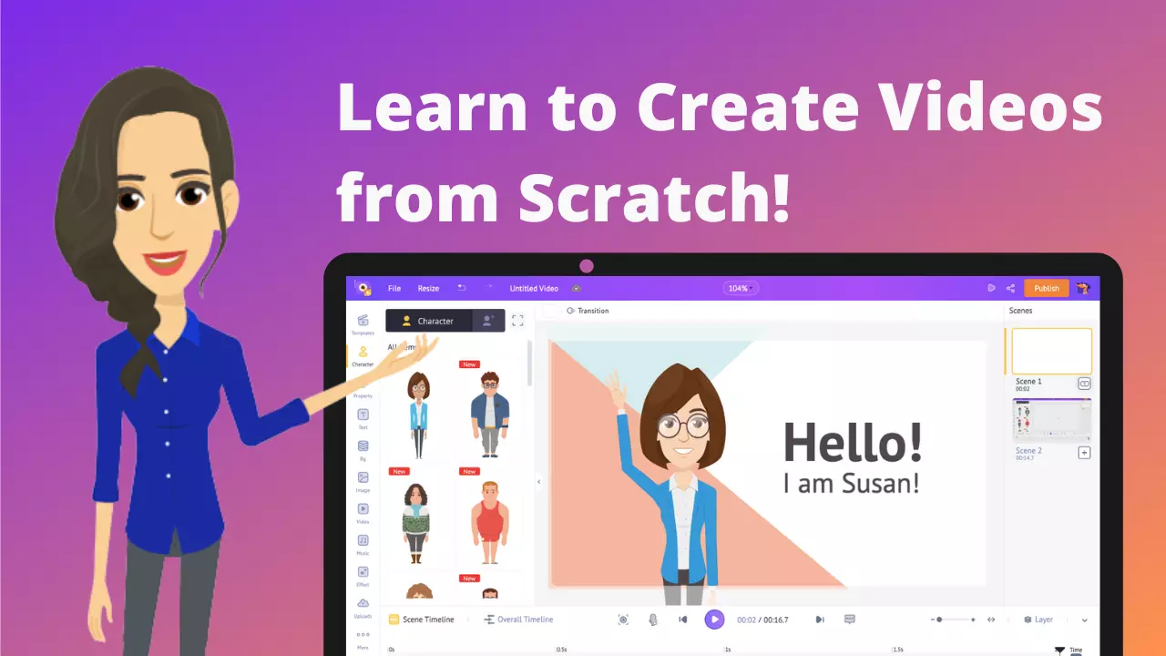 create videos from blank projects